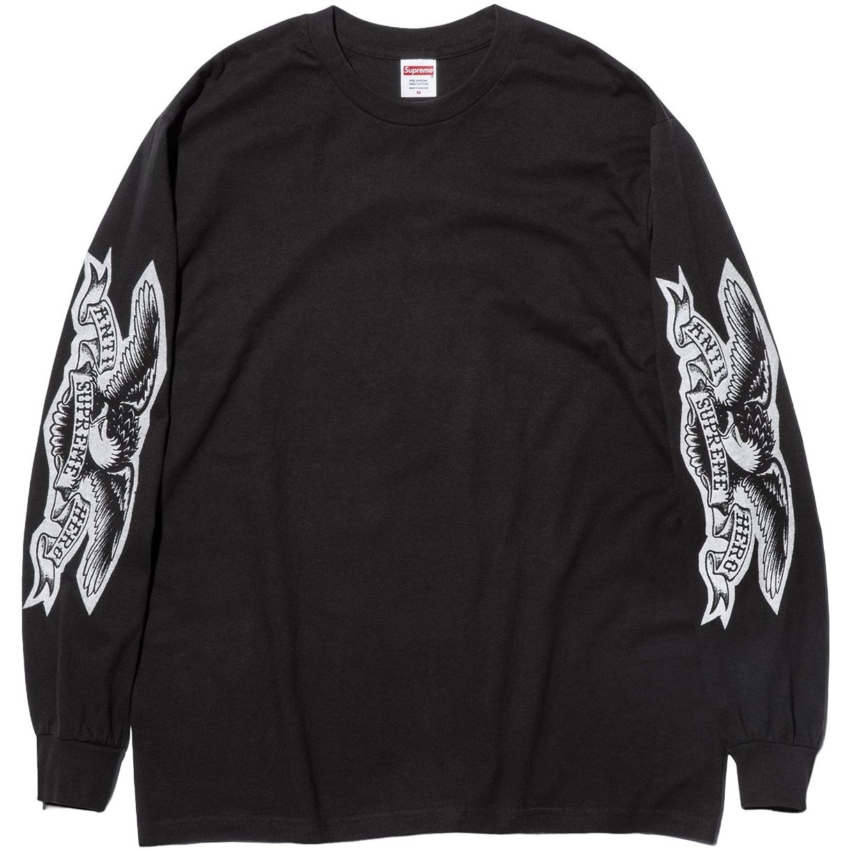 Футболка Antihero FW25 WEEK12 Eagle с длинными рукавами унисекс Supreme, белый — фото 3