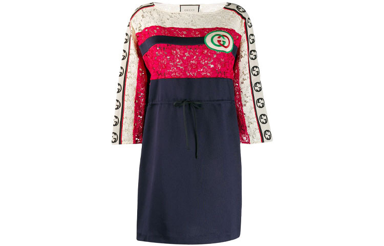 

Платье Gucci с длинными рукавами, темно-синий