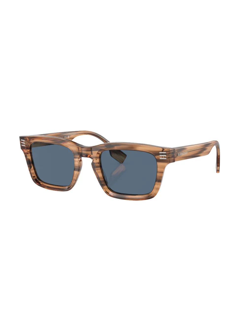 

Солнцезащитные очки в прямоугольной оправе Burberry Eyewear, коричневый