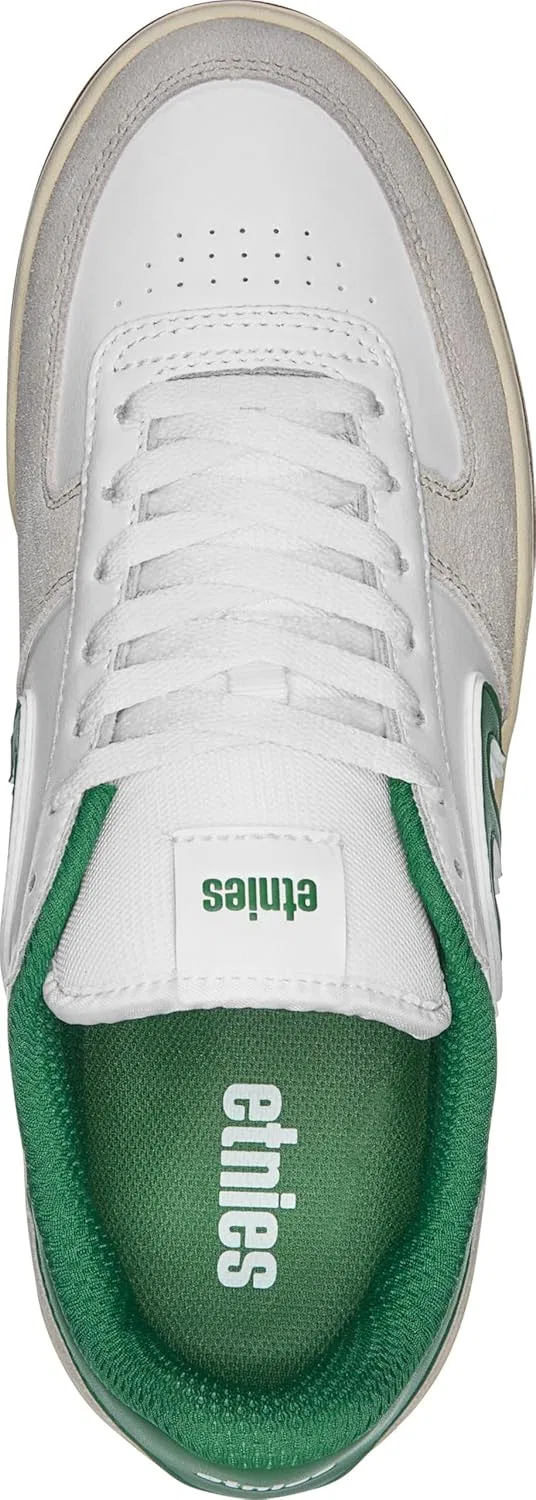 Скейтбордистские кроссовки Etnies Emerson Pro Model Low-Top из вулканизированной замши, Grey White Green — фото 3