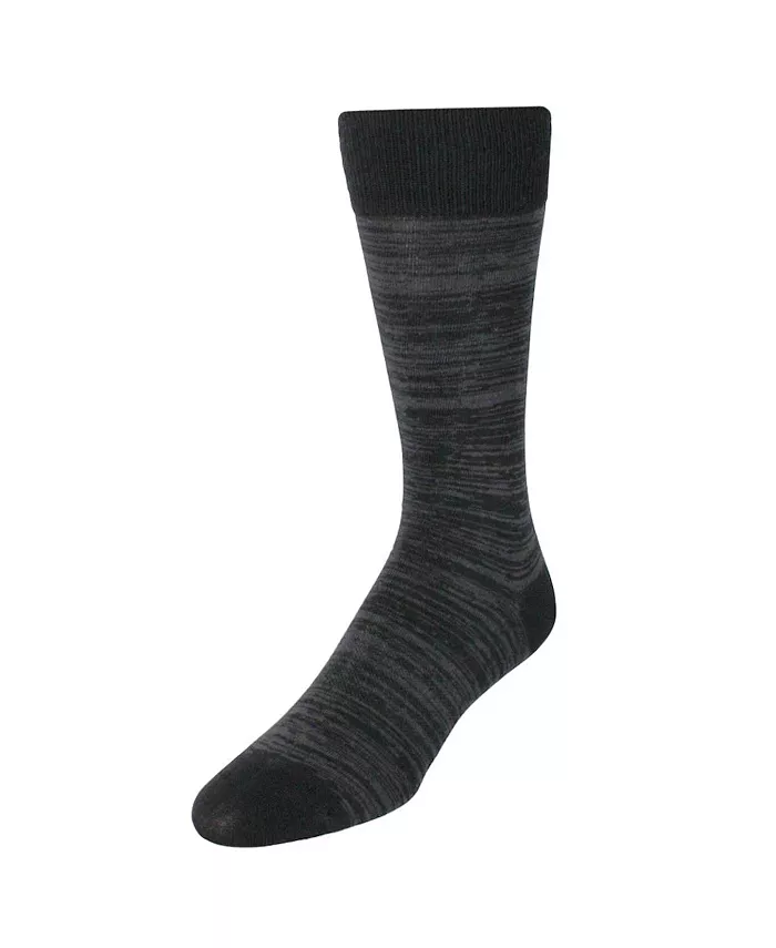 

Мужские носки Marius Mid-Calf из меланжевого пима с узором (1 пара) Trafalgar, черный