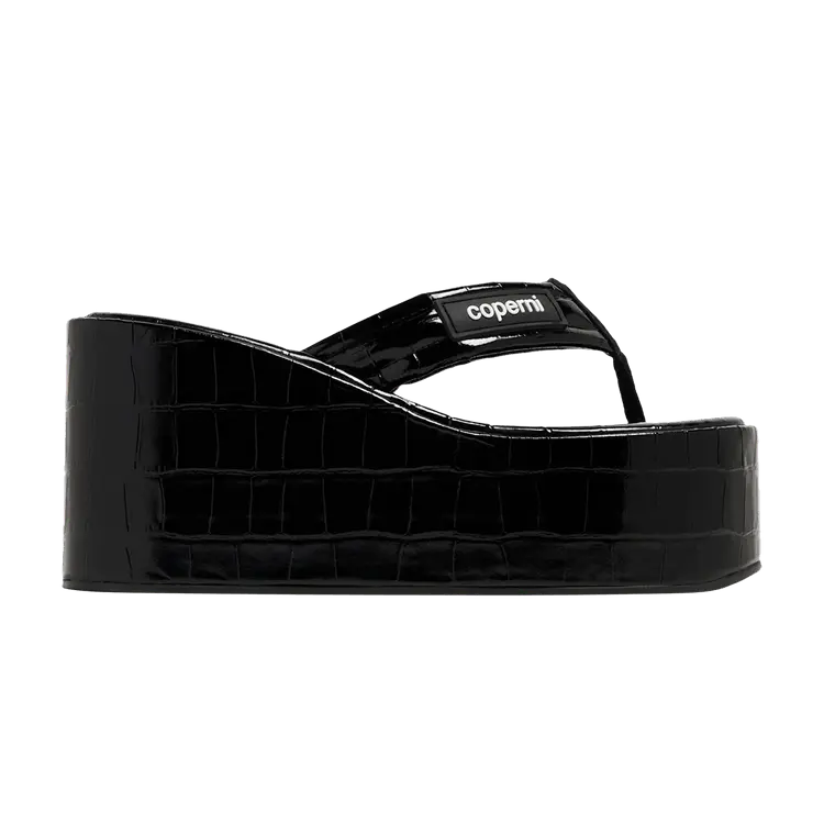 

Сандалии Coperni Wmns Wedge Sandal Crocodile - Black, черный
