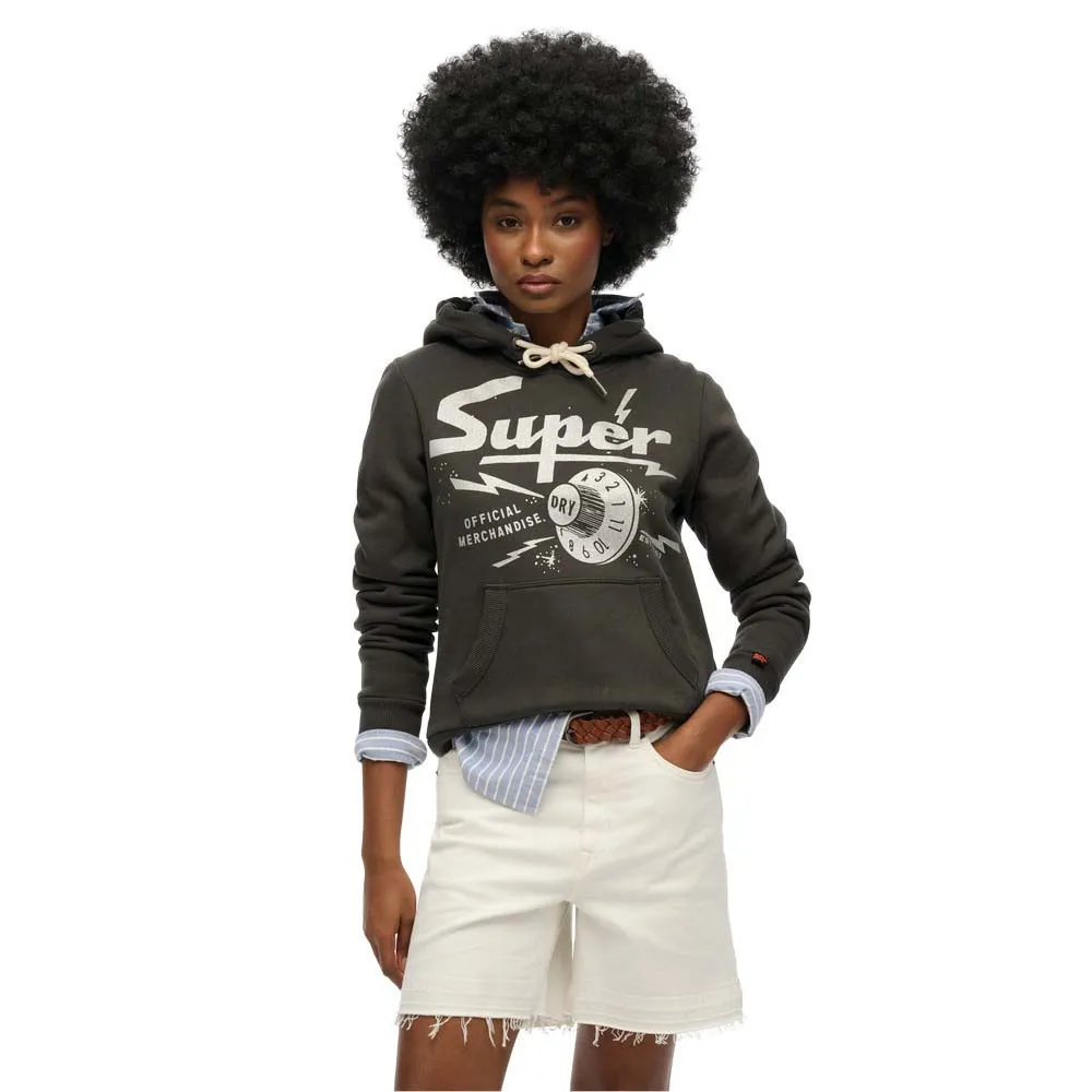 

Худи Superdry Band Merch, зеленый