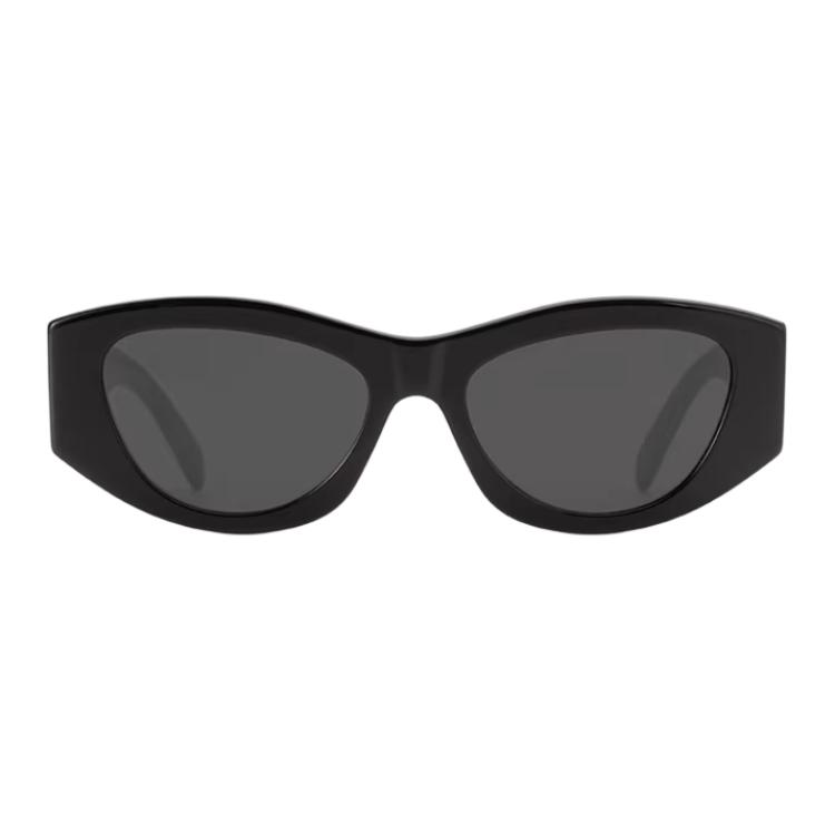 CELINE Овальные солнцезащитные очки унисекс яркий black — фото 3