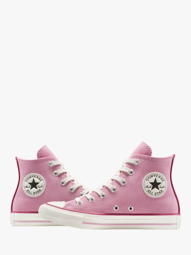 Кроссовки Chuck Taylor All Star Contrast Suede Hi-Top Converse, Pink — фото 2