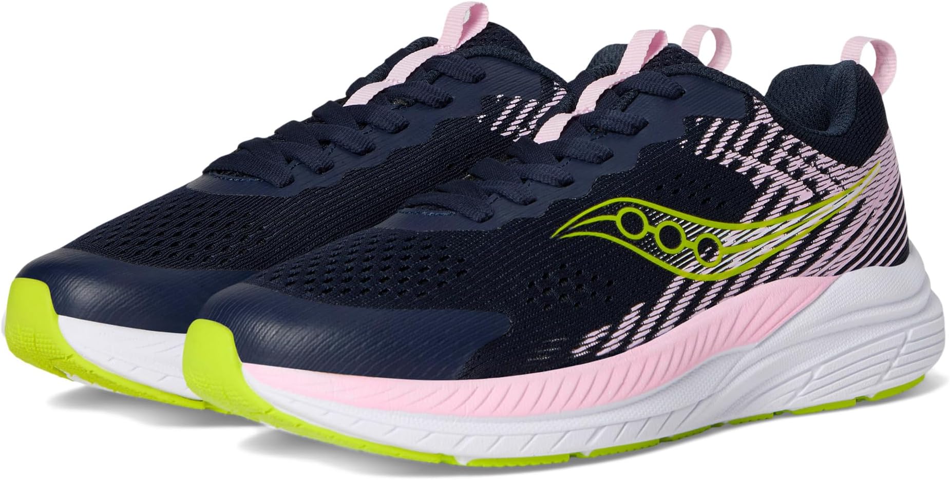 

Кроссовки Saucony Kids Hurricane KDZ, цвет Navy/Pink