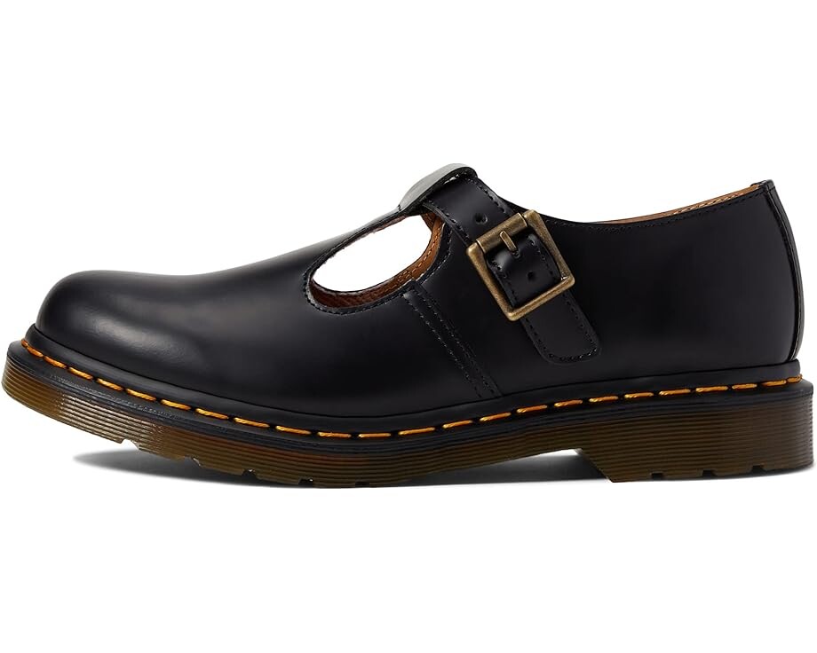 Лоферы Dr. Martens Polley T-Bar Mary Jane, цвет Black Smooth — фото 4