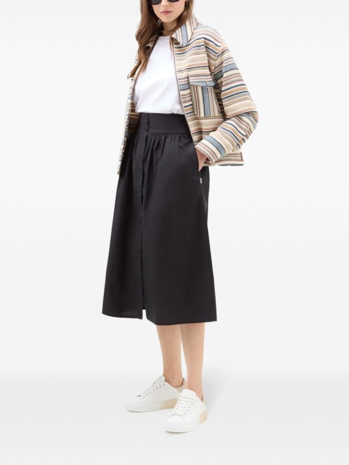 

Woolrich юбка А-силуэта, черный