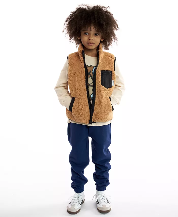 

Футболка, жилет и джоггеры для мальчиков 2T-7, комплект из 3 предметов Sovereign Code, мультиколор