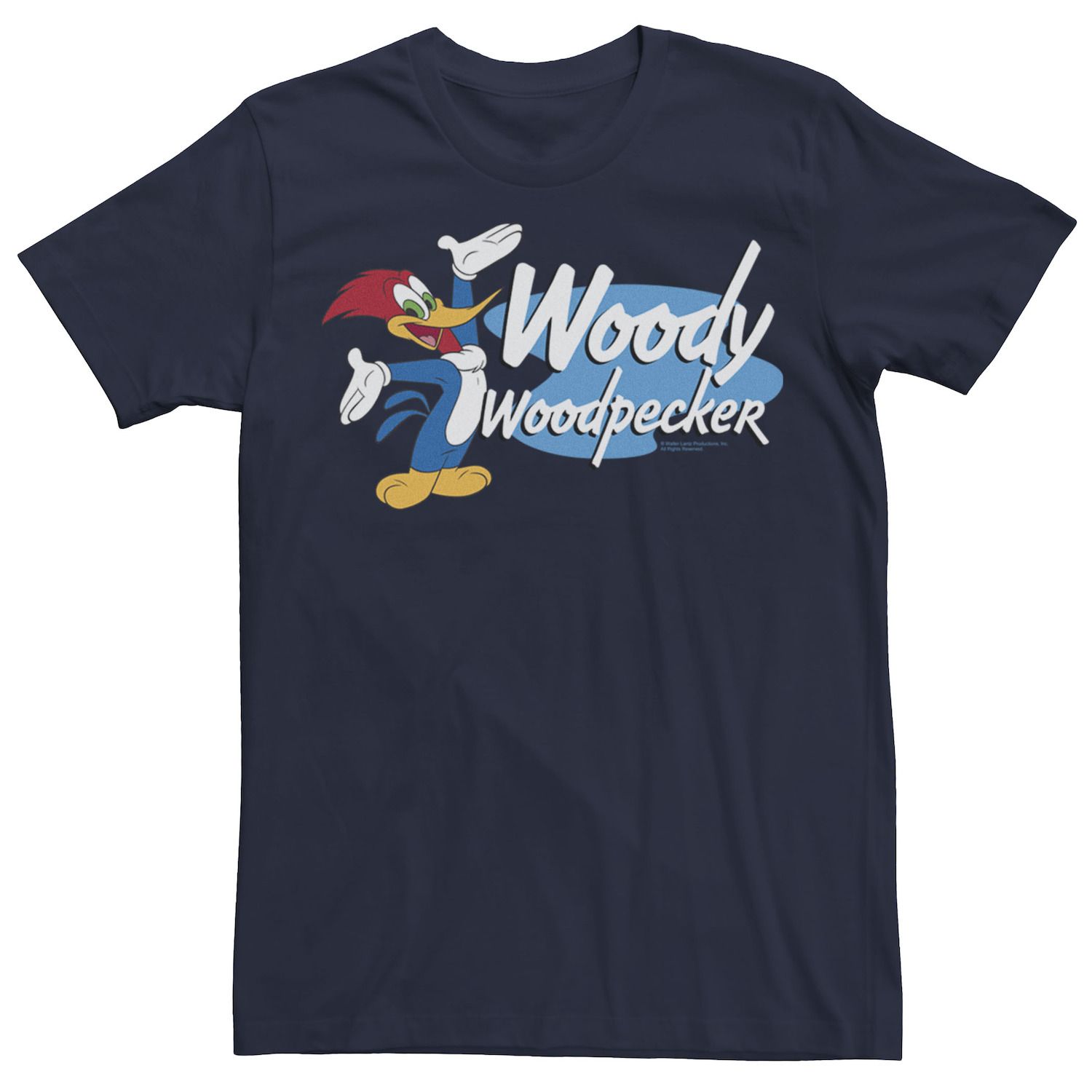 

Мужская футболка с винтажным логотипом Woody Woodpecker и графическим рисунком Licensed Character