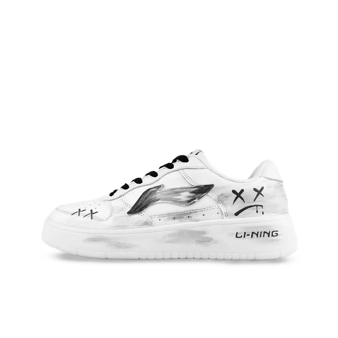 

Понтонные лодки устойчивые к истиранию дышащие низкие скейтерские кроссовки men's LINING, белый