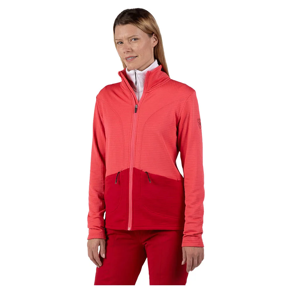 

Флис Rossignol Blackside full zip, розовый