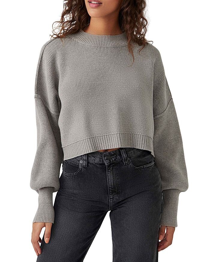 

Укороченный свитер Easy Street Free People, Серый, Укороченный свитер Easy Street Free People