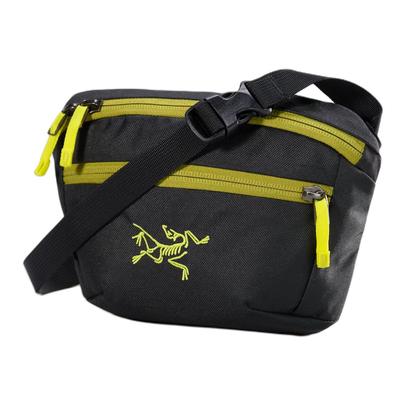 

Arcteryx Поясная сумка Mantis из полиэстера мужская черная и оливковый мох, Black & Olive Moss