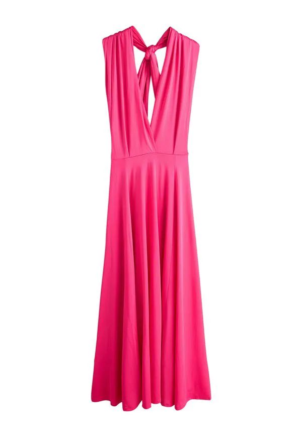 Длинное трикотажное платье макси Next, Raspberry Pink