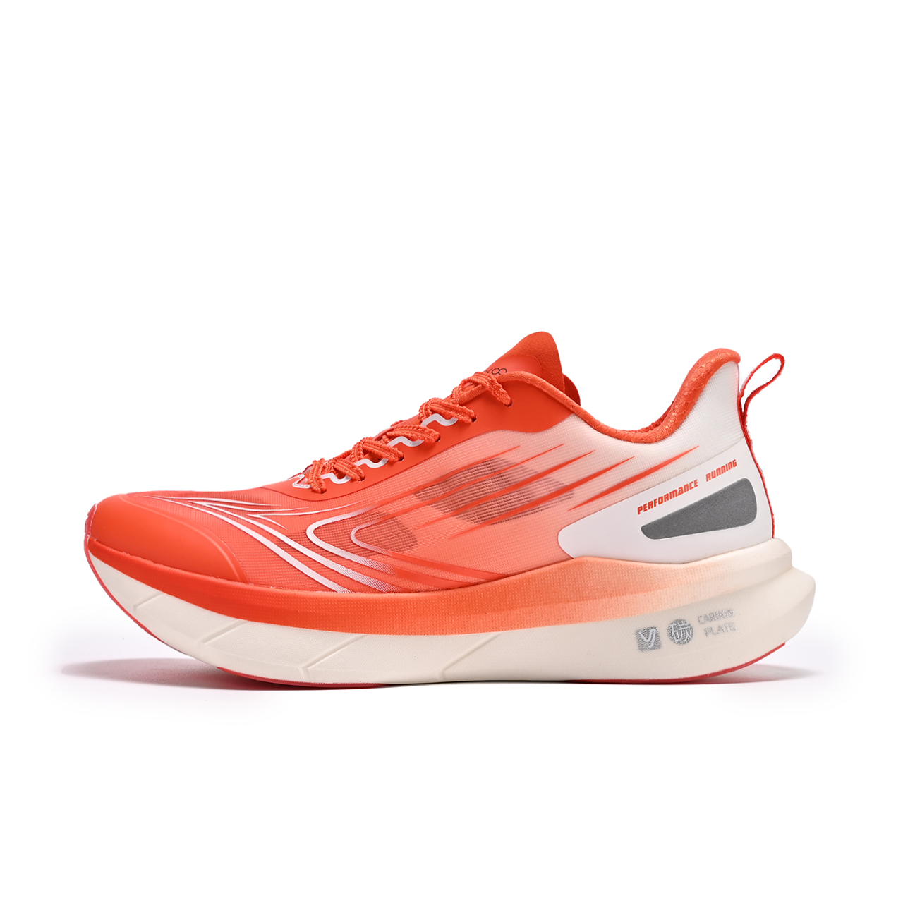 

TUTU Унисекс беговые кроссовки низкие белые с ярко-оранжевым, цвет Vibrant Orange White