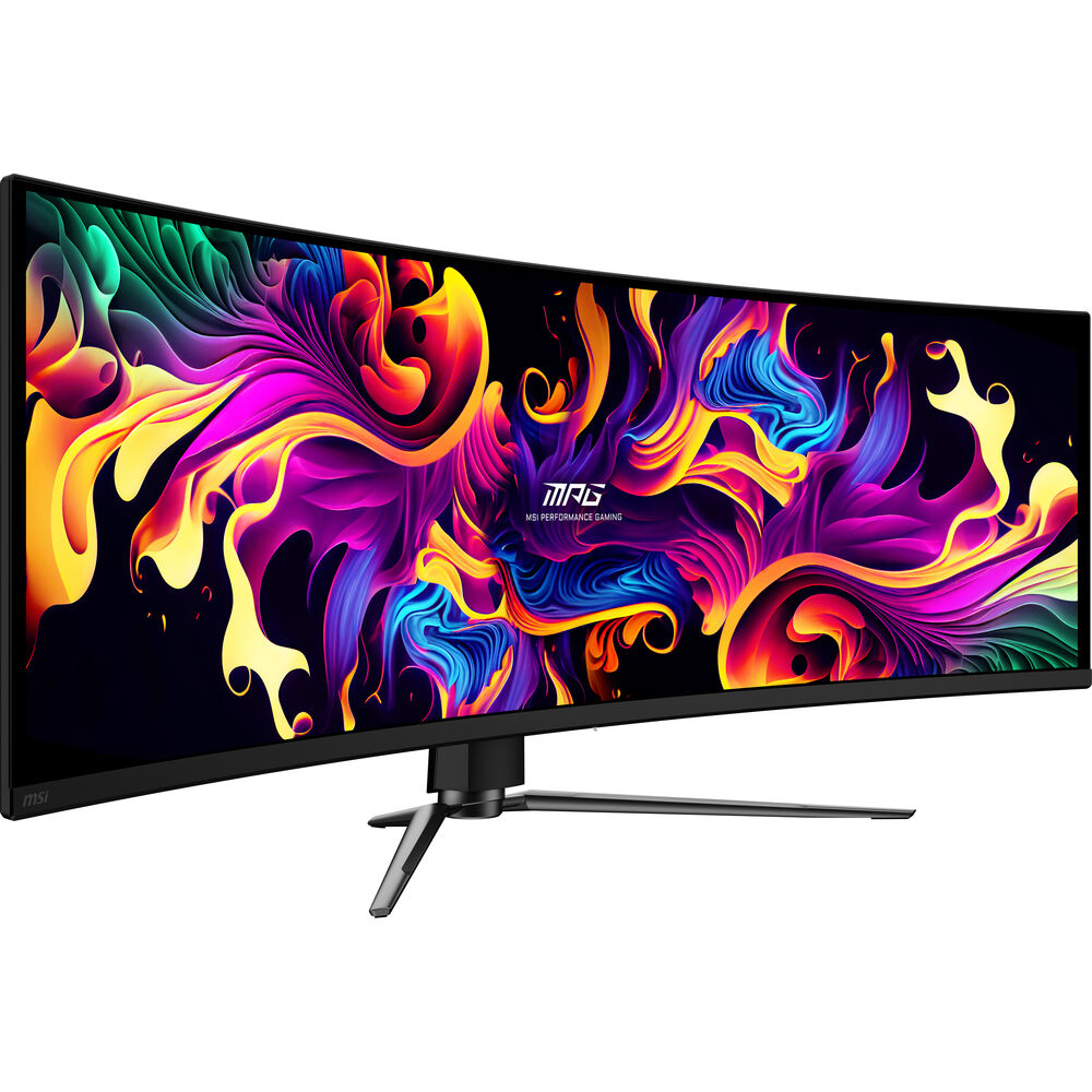 

MSI MPG 491CQPX QD-OLED 49-дюймовый изогнутый сверхширокий игровой монитор 1440p HDR 240 Гц