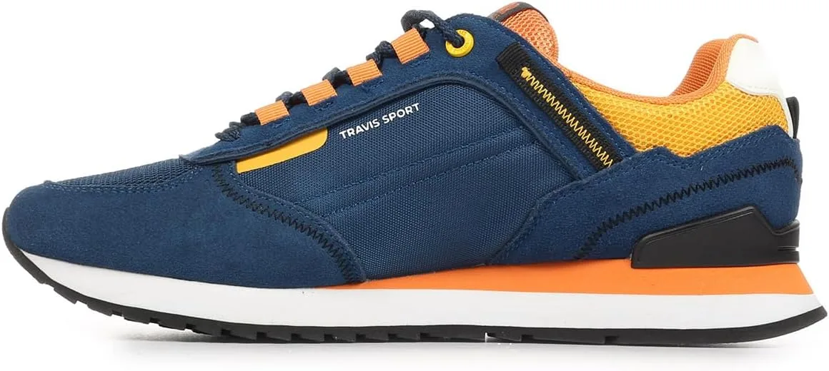 Кроссовки Colmar Travis Sport Colors, темно-синий/желтый/оранжевый — фото 4