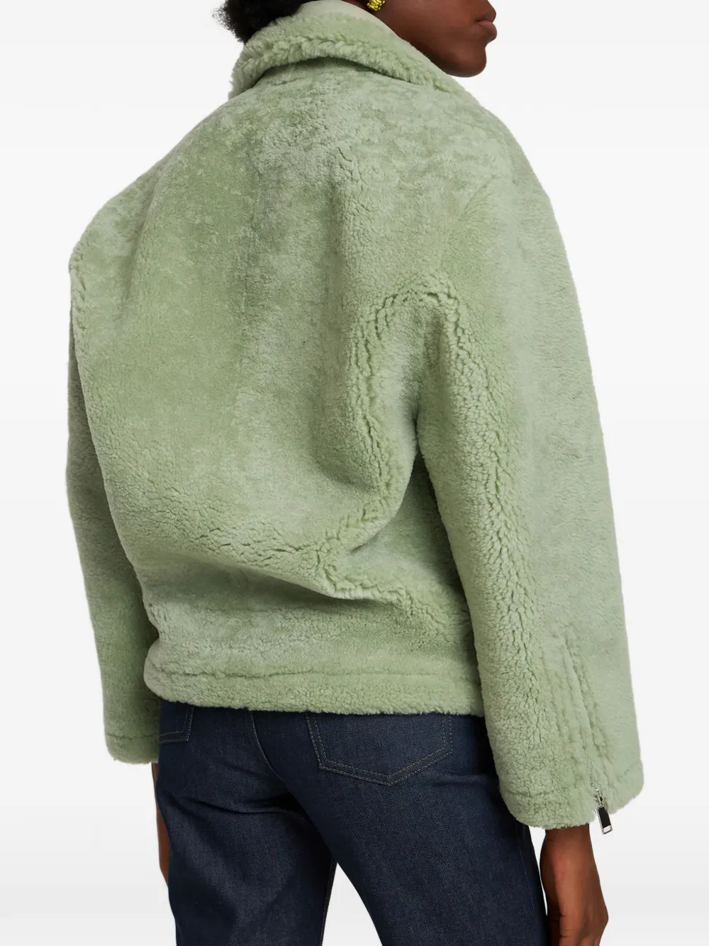 Дубленка Le Manteau Pastre Jacquemus, зеленый — фото 3