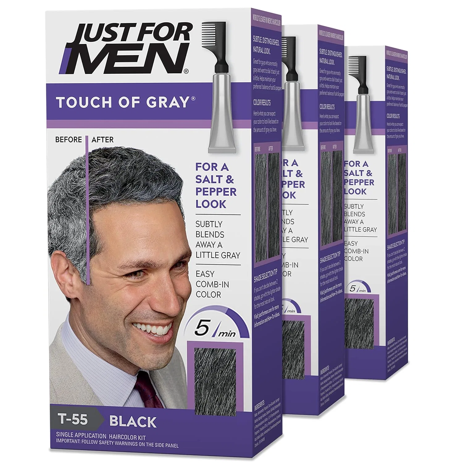 Краска для волос Just For Men Touch Of Gray, черная Just For Men