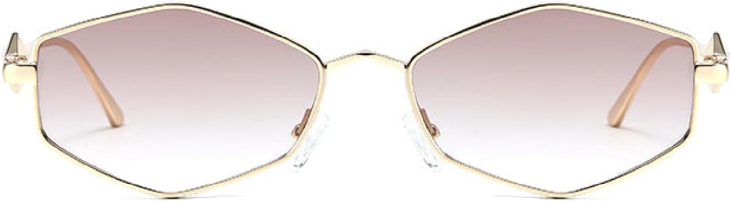 

Солнцезащитные очки Willochra Fashion Rimless Polygon для женщин и мужчин, классические винтажные, неправильной формы, черные, шестиугольные, с защитой от УФ-излучения UV400, C4