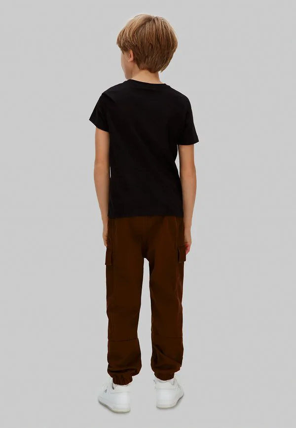 Сатиновые брюки-карго Calvin Klein Jeans, Legacy Brown — фото 3