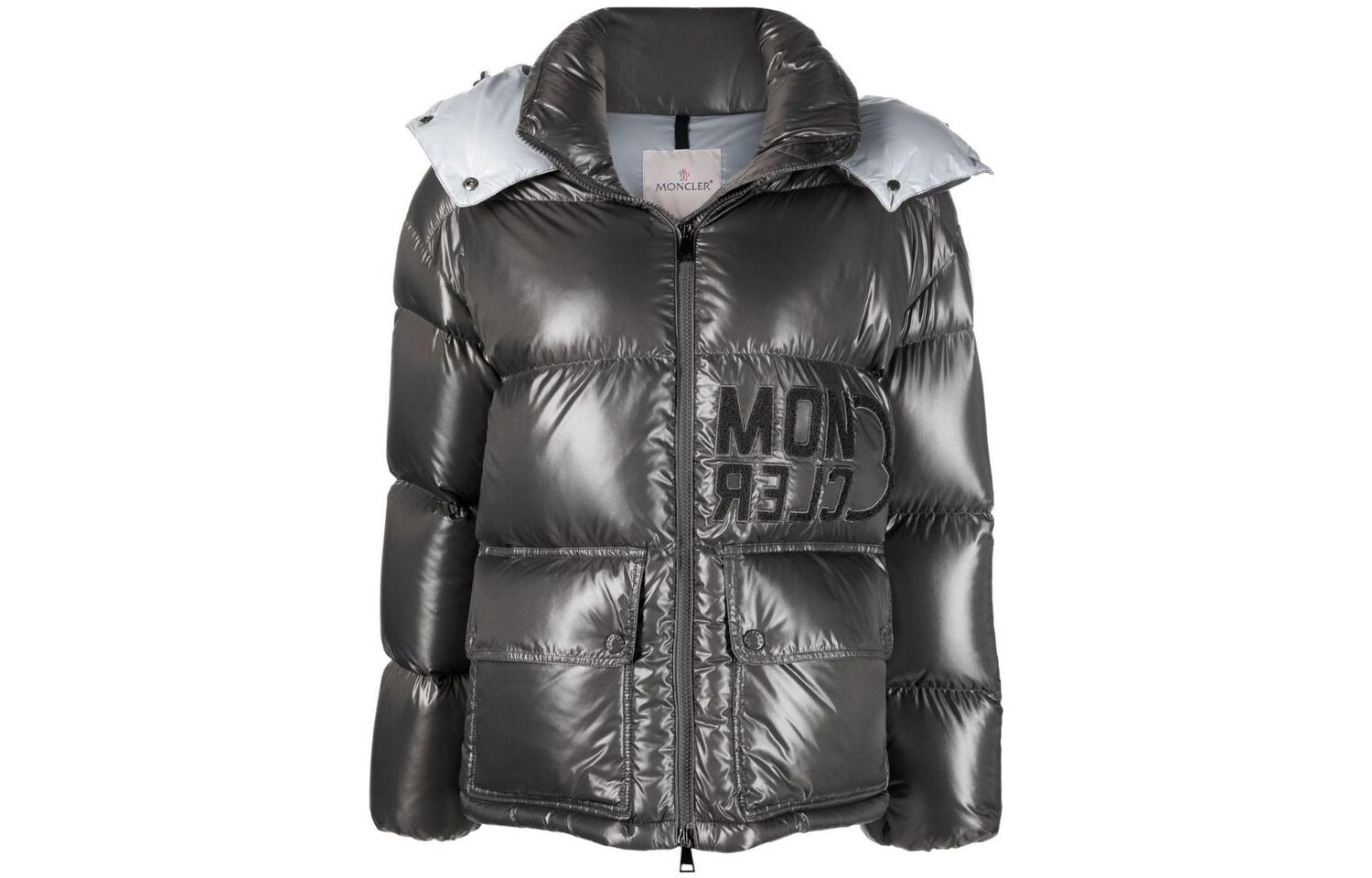 

Пуховик женский темно-серый Moncler