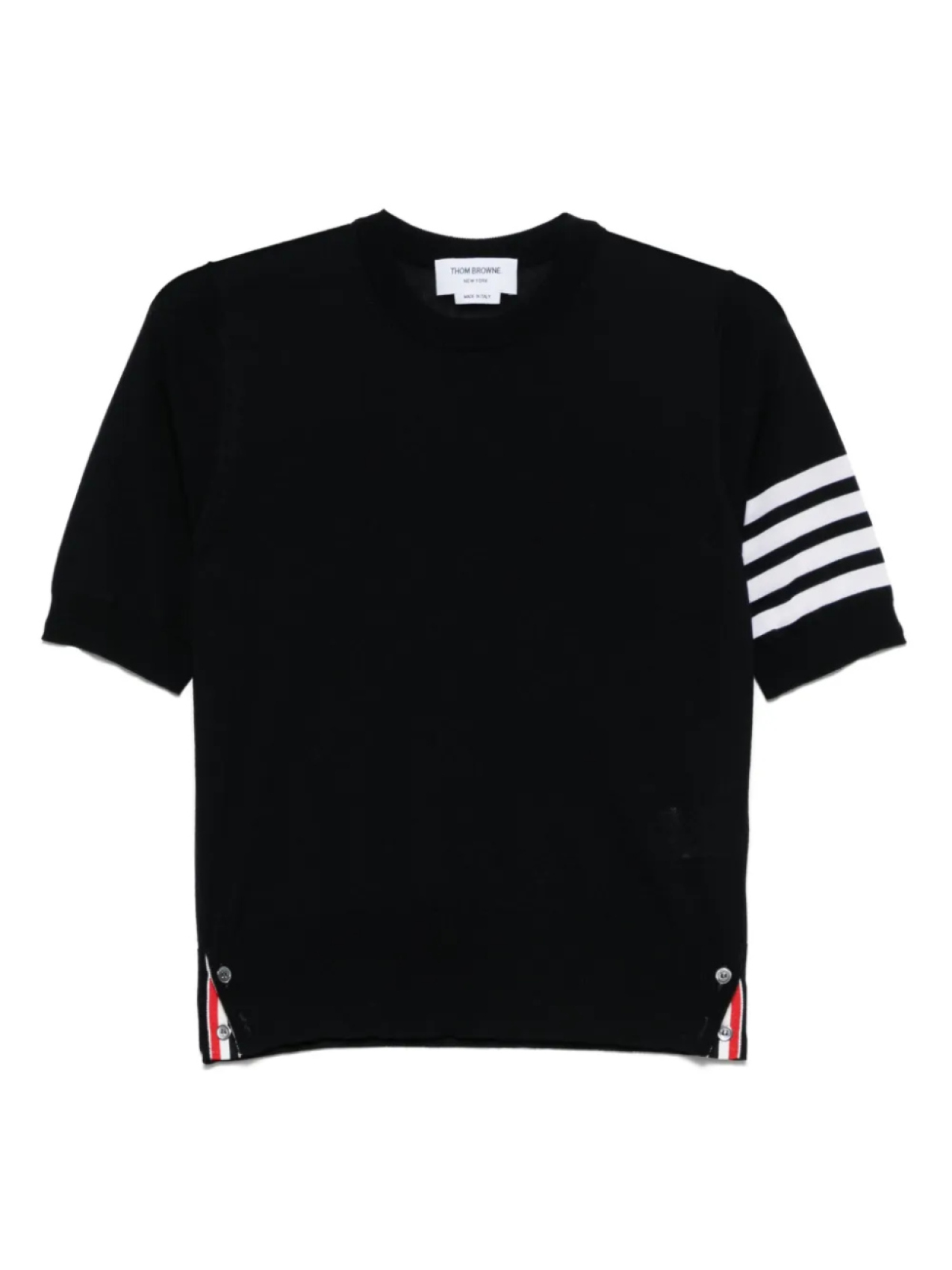 

Thom Browne футболка тонкой вязки в полоску, синий