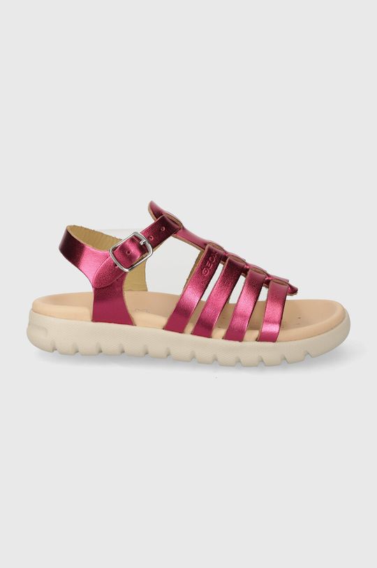 

Geox Детские кожаные сандалии SANDAL SOLEIMA, фиолетовый