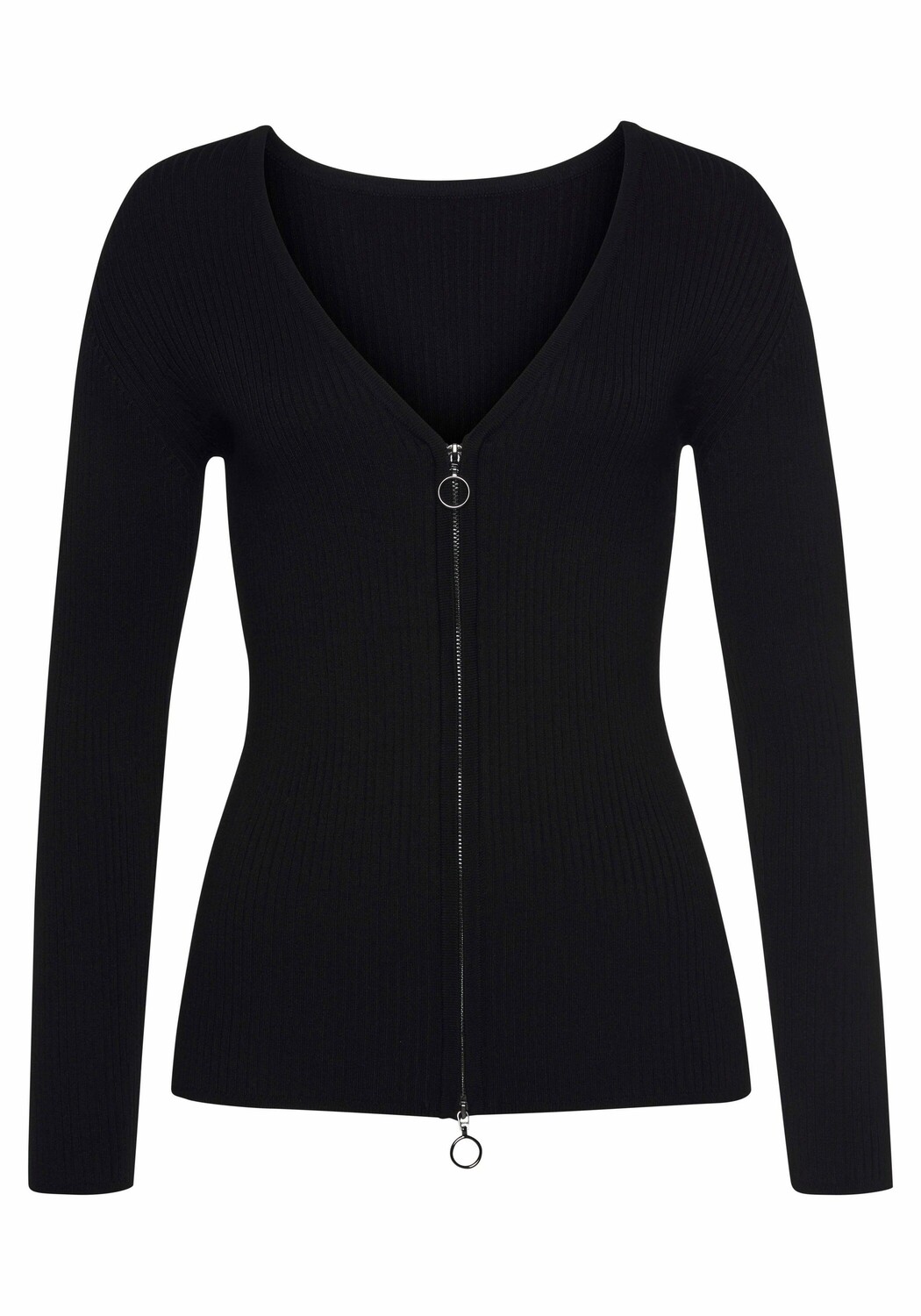 

Кардиган LASCANA Strickjacke, черный