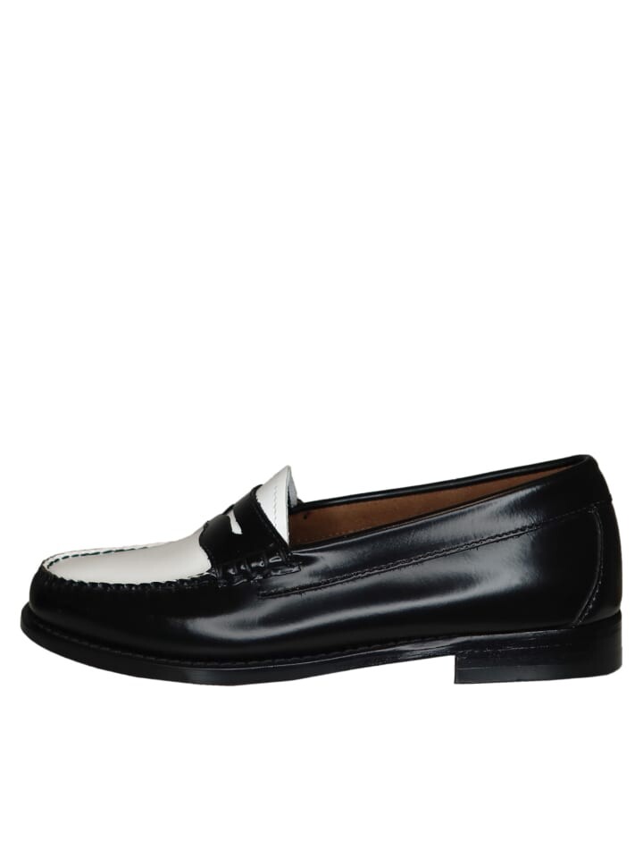 Тапочки G.H. Bass & Co., цвет black and white leather