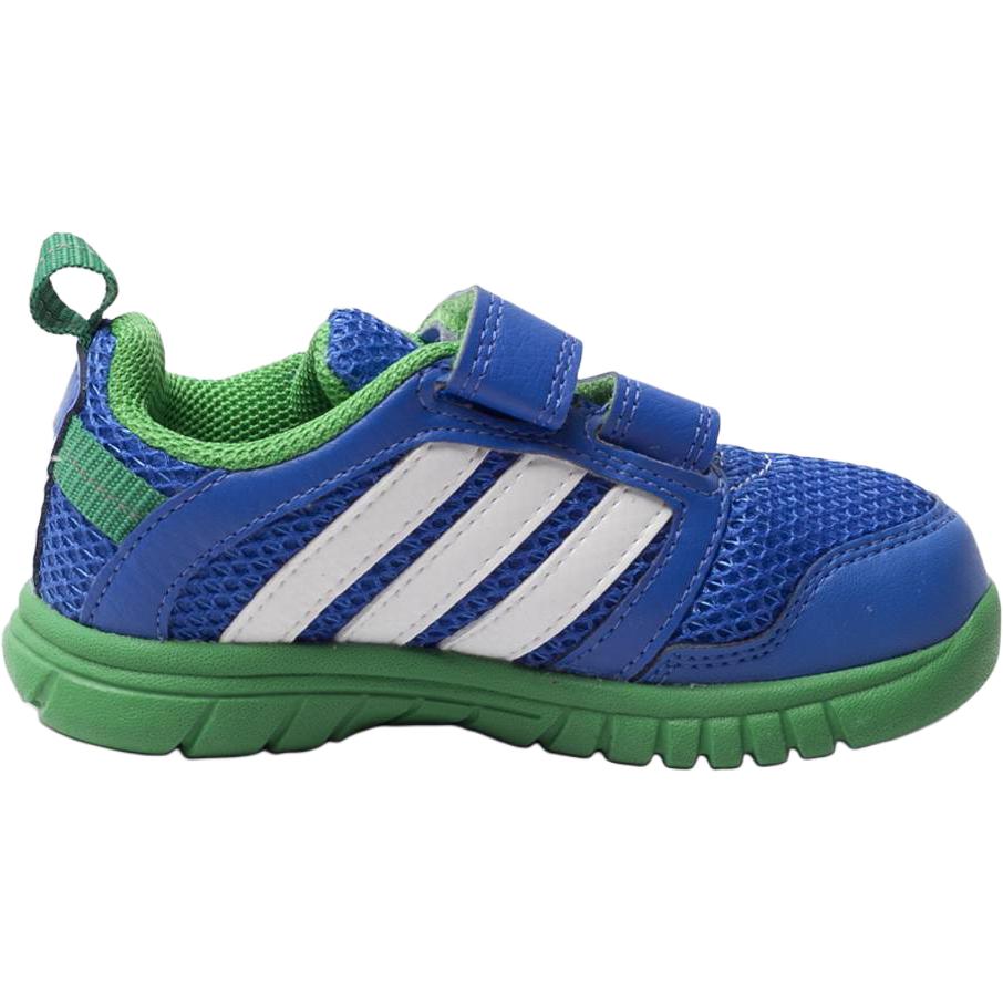 Adidas Нескользящие балансирующие низкие детские туфли синего цвета для младенцев и малышей — фото 2