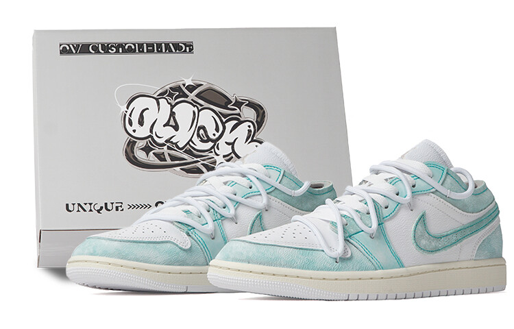 

Мужские баскетбольные кроссовки Jordan Air Jordan 1 Vintage, белый/зеленый