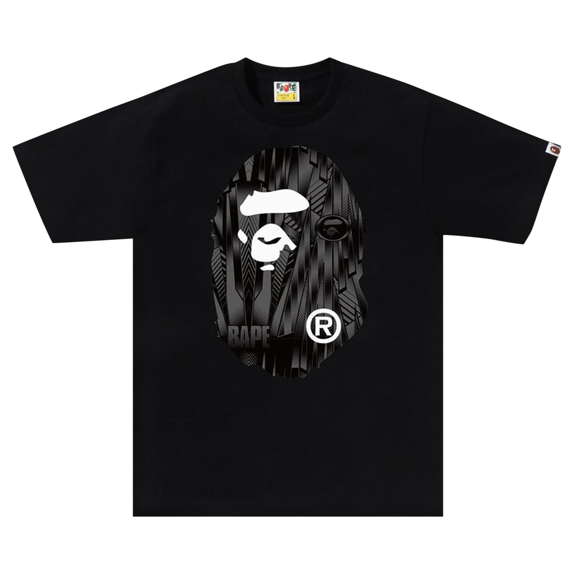 

Футболка BAPE Speed Racer Big Ape Head, черная, Черный, Футболка BAPE Speed Racer Big Ape Head, черная