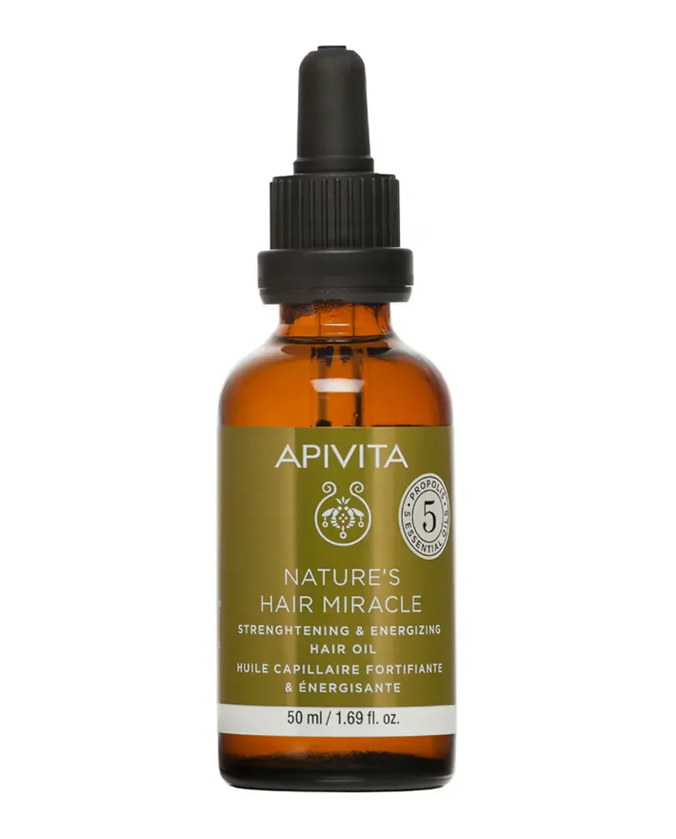 Укрепляющее и тонизирующее масло Прополис & 5 Эфирных Масел Apivita