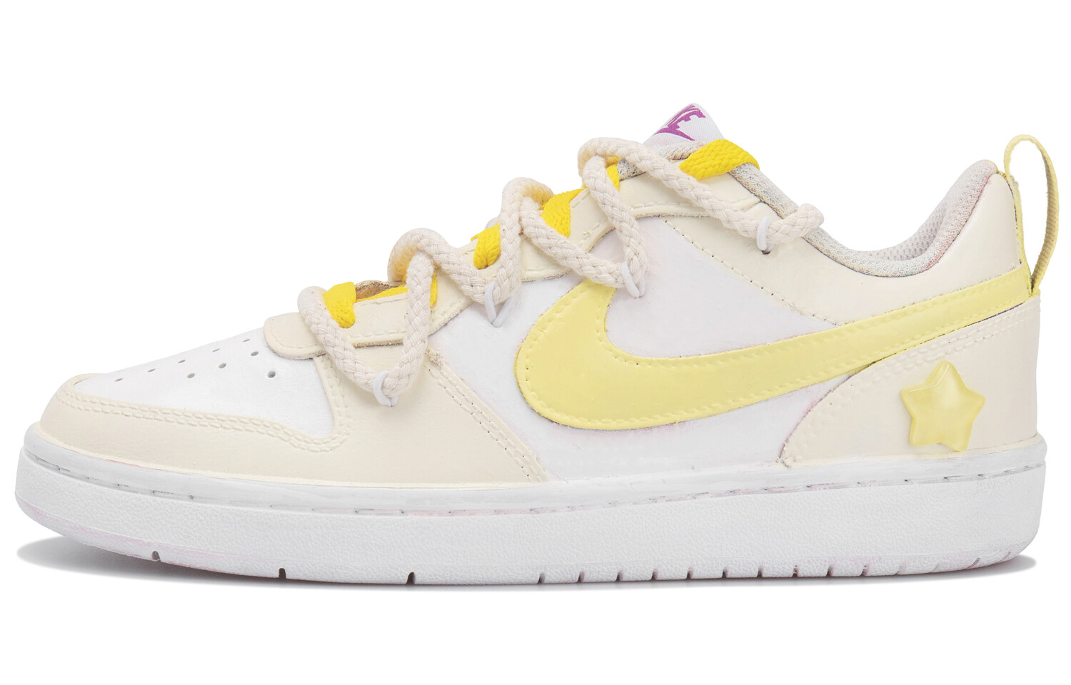 

Кроссовки Nike Court Borough Skateboarding Shoes Women's Low-top White/yellow, белый/желтый