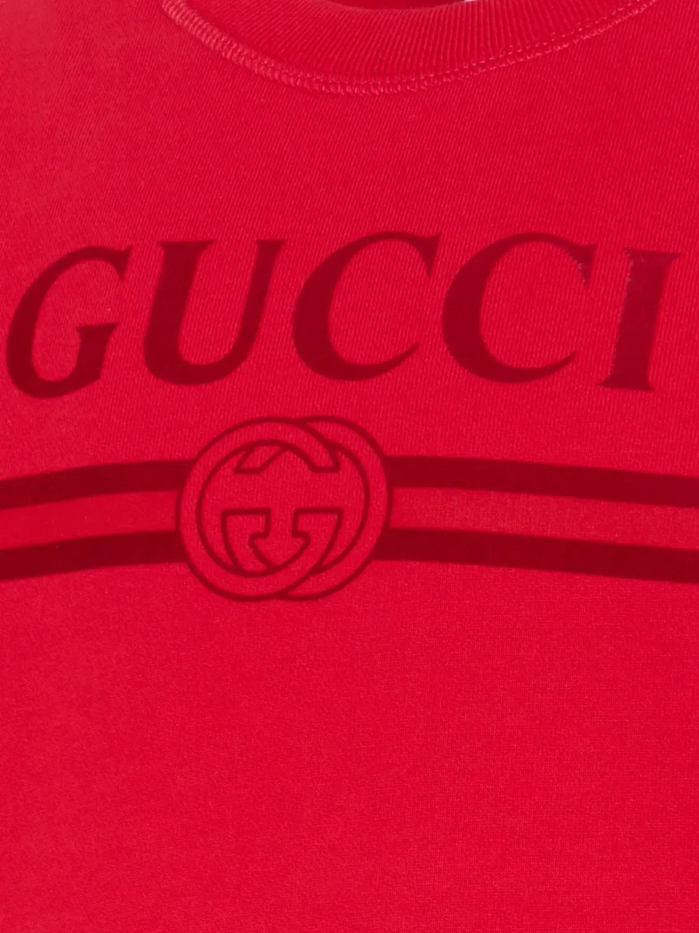 Хлопковая толстовка Gucci Kids, красный — фото 3