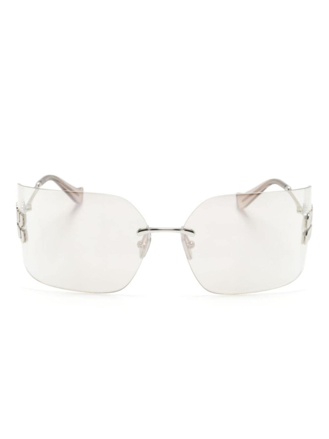 

Miu Miu Eyewear солнцезащитные очки Runway, серебряный
