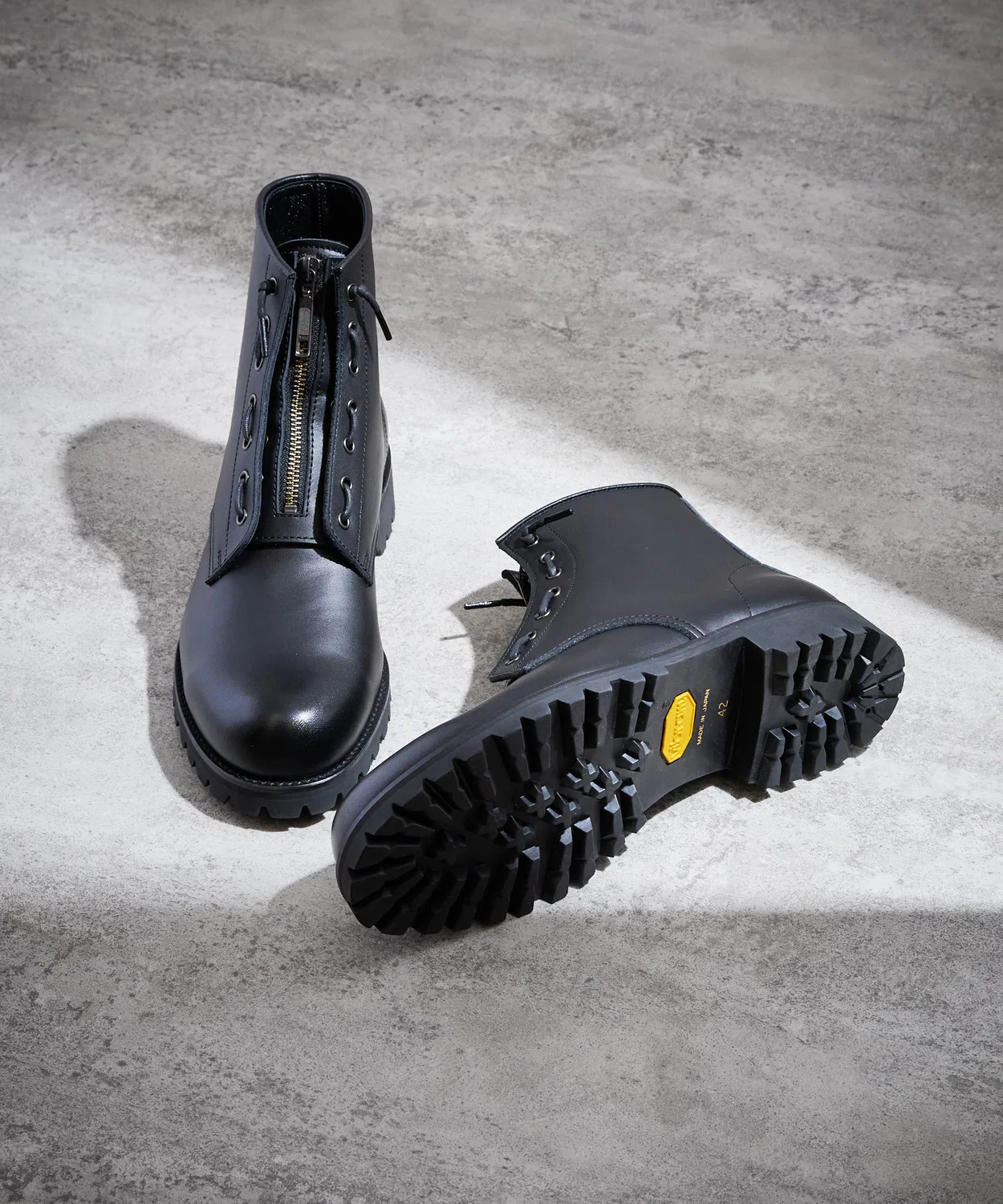 Ботинки 3way Fire Man Boots PADRONE на молнии, из водонепроницаемой кожи, на подошве Vibram, черные — фото 2