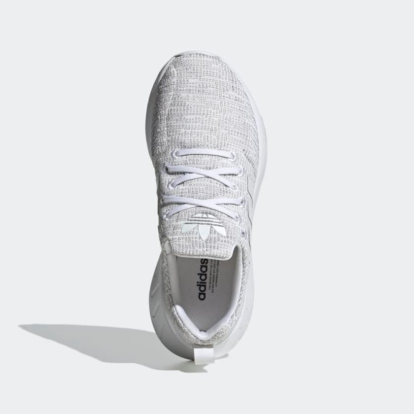 Детские кроссовки Adidas Swift Run 22 (унисекс), белый/черный/серый — фото 2