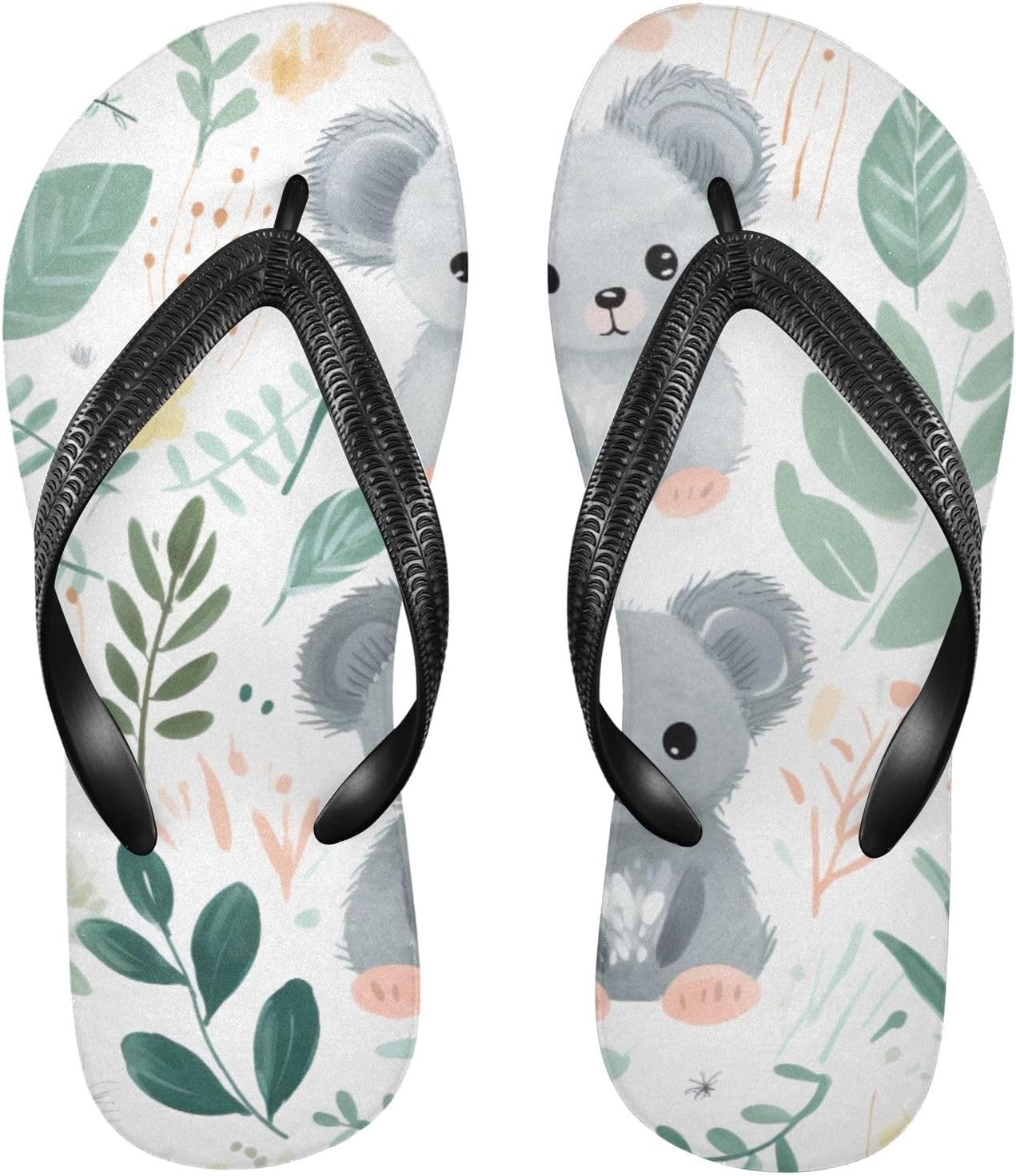 

Коала Листья Шлепанцы Пляжные Летние Повседневные Сандалии для Женщин и Мужчин Для Душа Kfbe, Koala