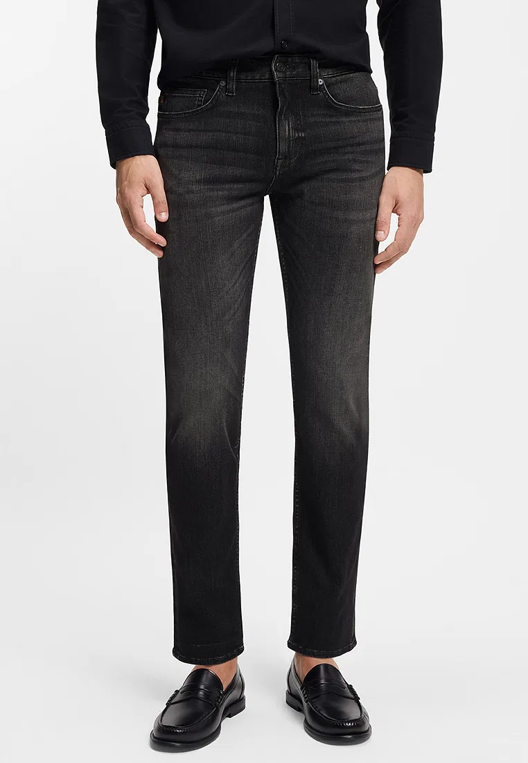 Джинсы slim fit, BOSS Orange, DELAWARE, черный