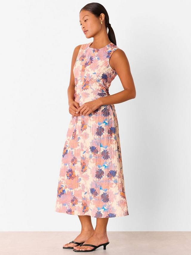 

Платье миди с цветочным принтом для миниатюрных Whistles, Pink/Multi