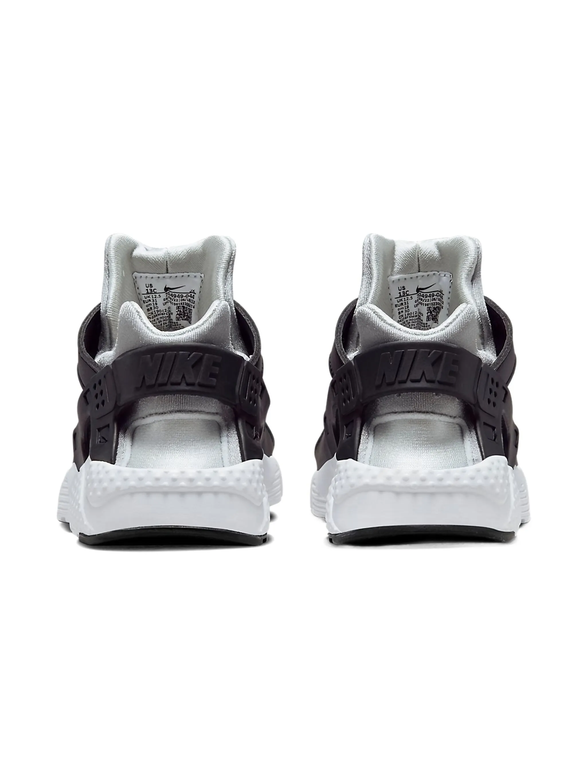 Кроссовки Huarache Run Black/Neutral Grey/Medium Grey/White Nike Kids, черный — фото 3
