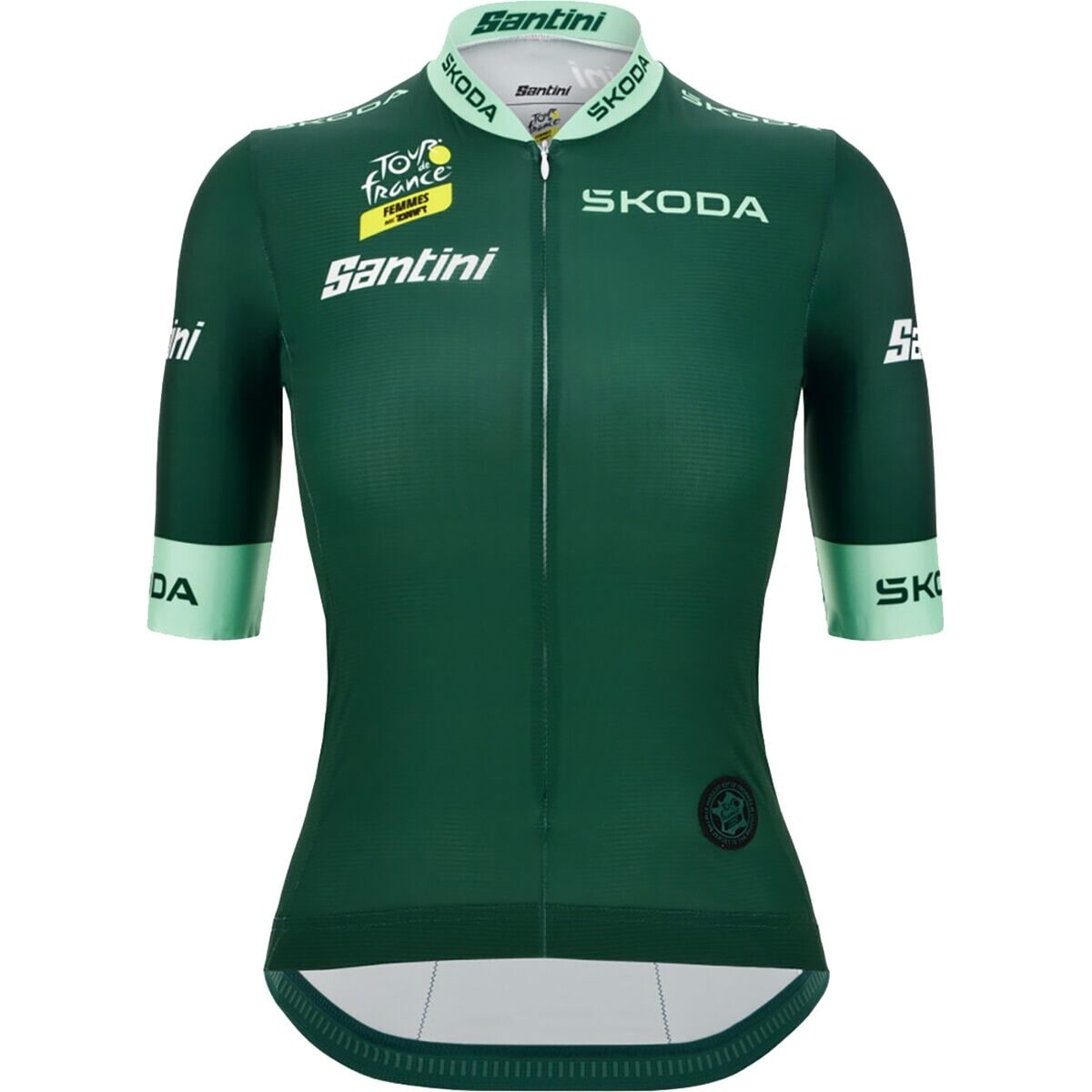 

Лучшая спринтерская майка tdf femme avec zwift Santini, цвет verde