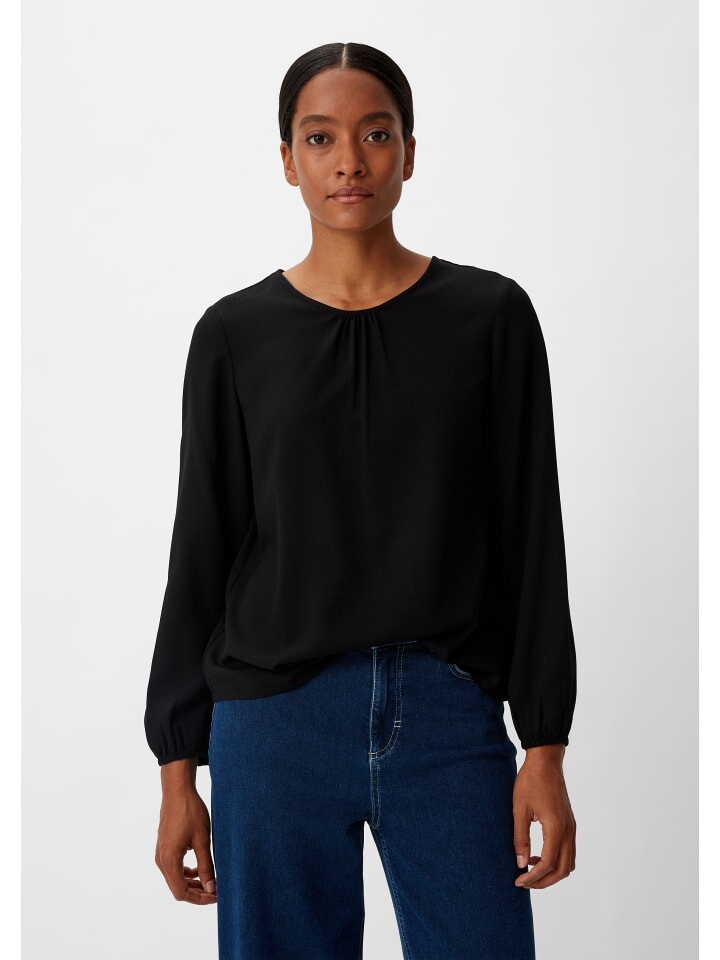 

Блуза comma CI Bluse langarm, черный