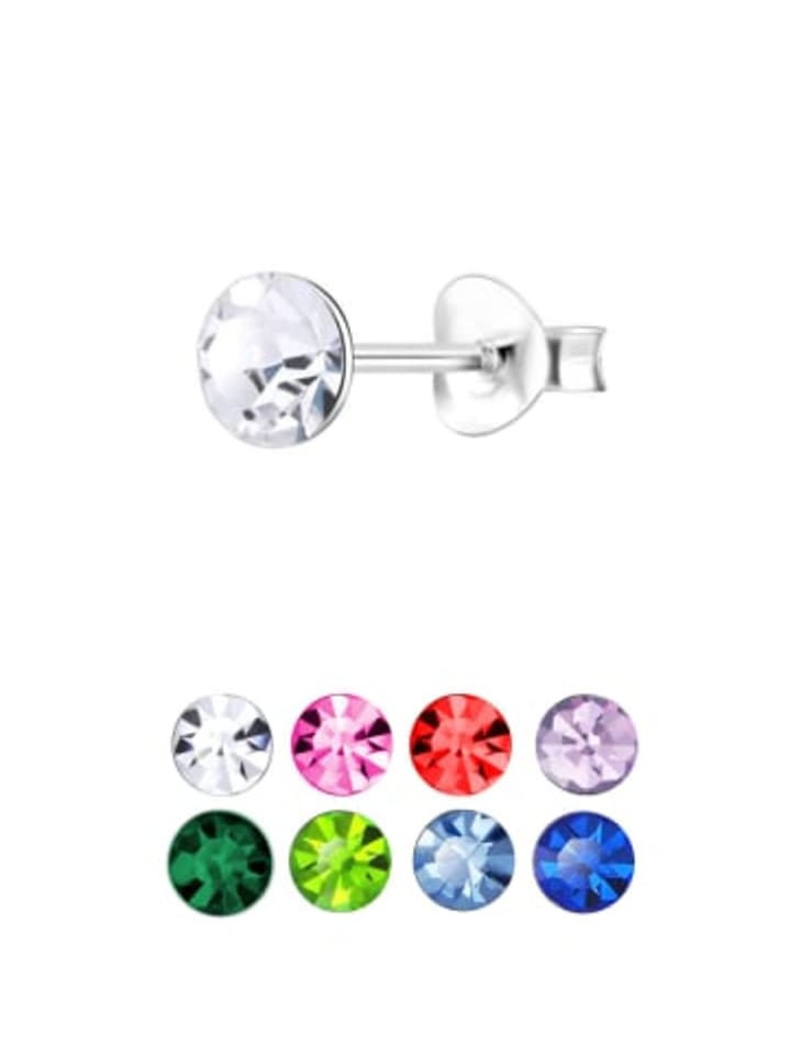 

Alexander York Серьги-гвоздики KRISTALL из серебра 925 пробы, 8 штук