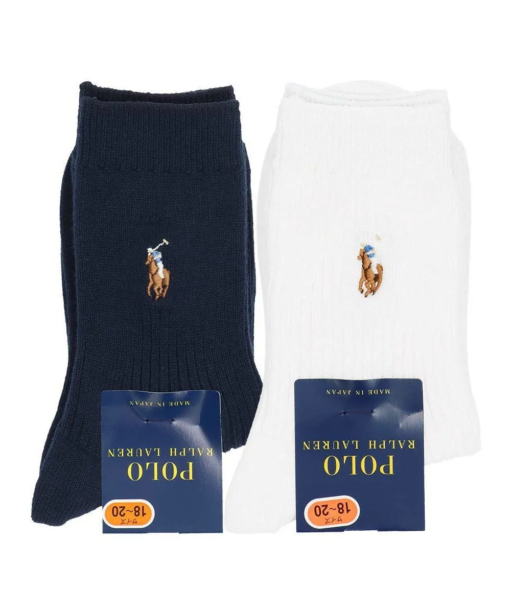 Детские ребристые носки POLO с многоточечной перфорацией Polo Ralph Lauren, 68. Navy