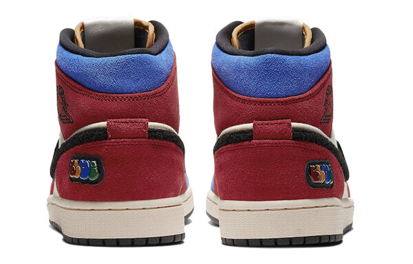 Кроссовки 1 mid x blue the great Air Jordan, белый — фото 4
