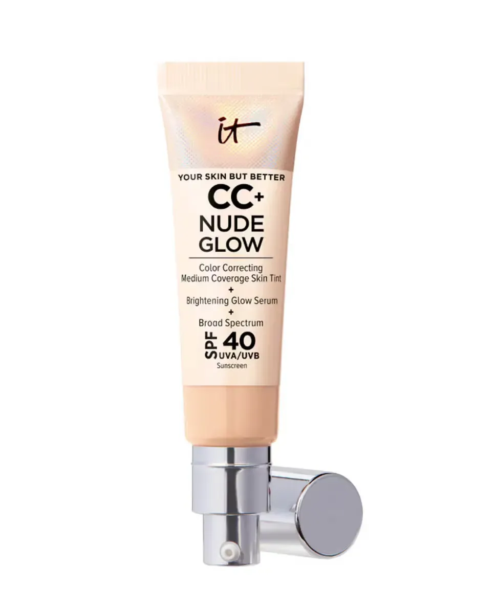 Тональная основа CC+ Nude Glow SPF 40+ It Cosmetics, Lght Med